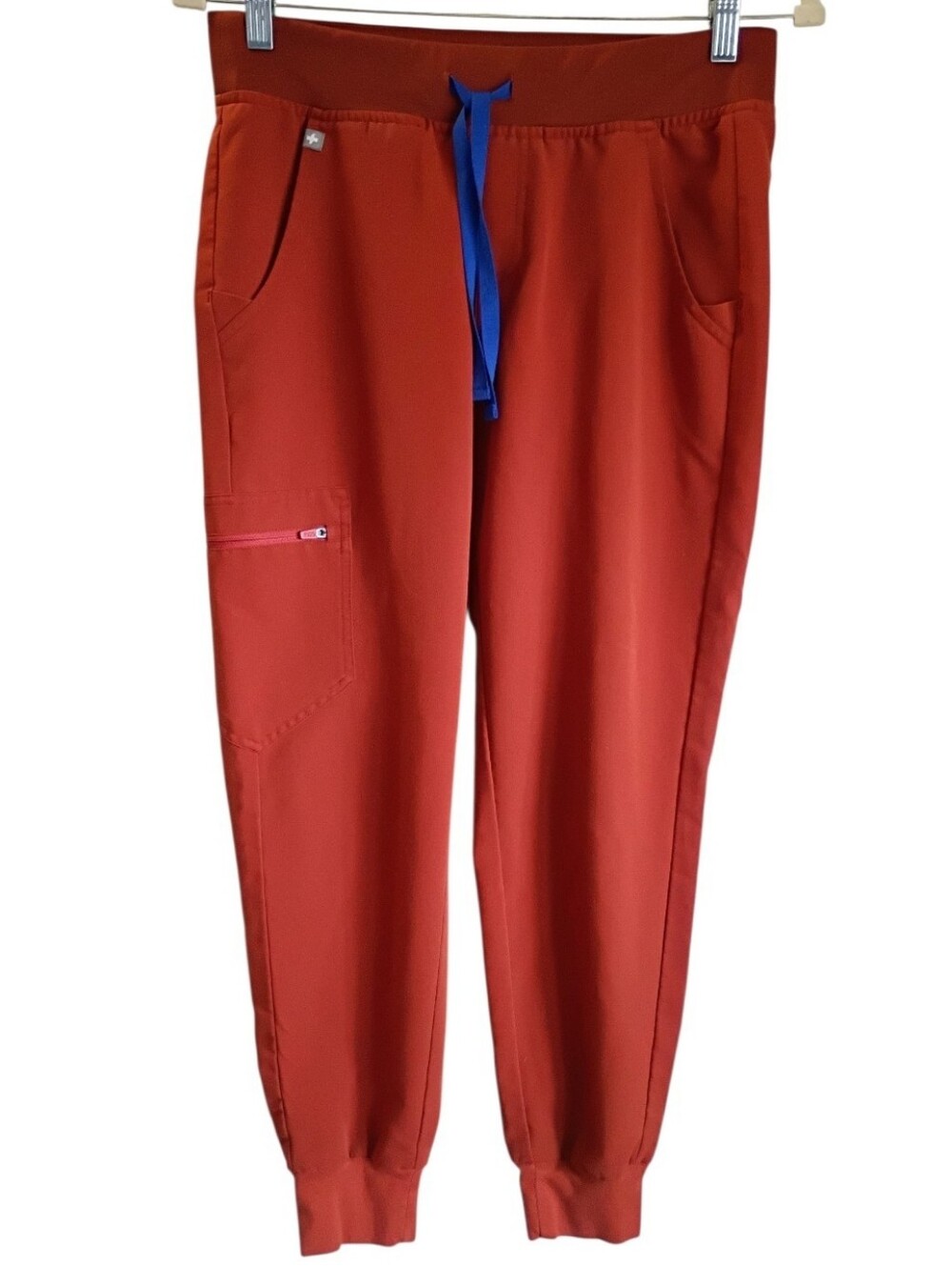 Figs Zamora Scrub Pants Jogger Small Petite Technical Collection Burnt Orange